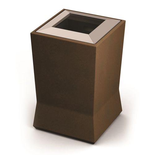 Commercial Zone® ModTec Series® 20 Gallon Waste Container, Medium, Old Bronze